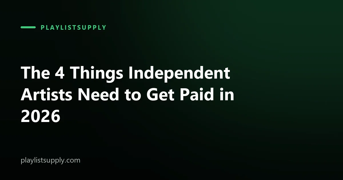The 4 Things Independent Artists Need to Actually Get Paid What They're Owed in 2026